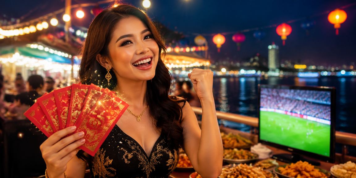 Sampul merah bonus perayaan Malaysia gaya kasino mewah untuk pemain slot